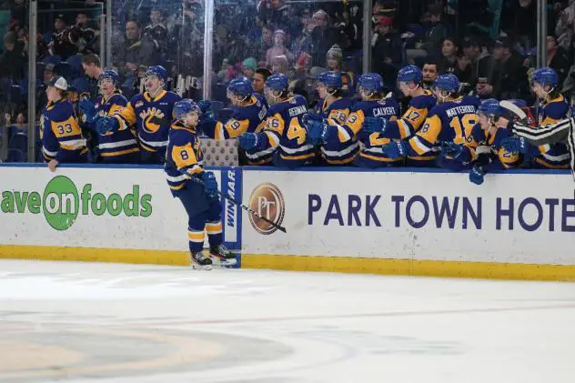 Saskatoon Blades celebrate win