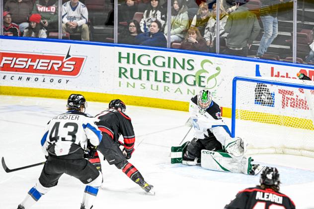 IDAHO STEELHEADS' MATT REGISTER in action