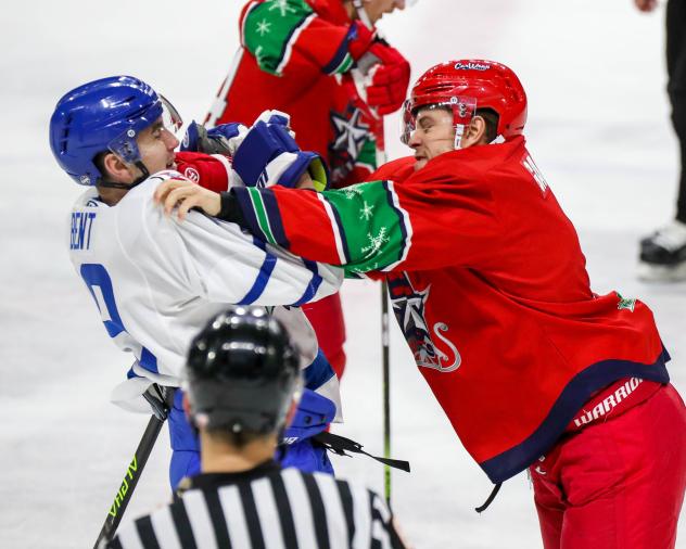 Allen Americans and Wichita Thunder exchange holiday greetings