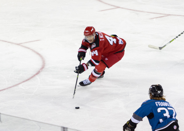 Rapid City Rush defenseman Tyson Helgesen
