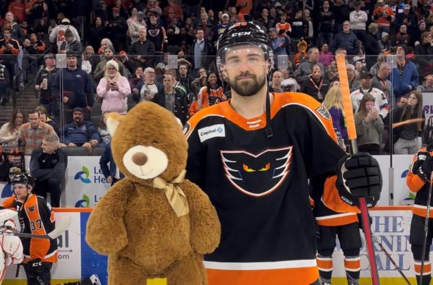 Lehigh Valley Phantoms' Garrett Wilson On Teddy Bear Toss Night