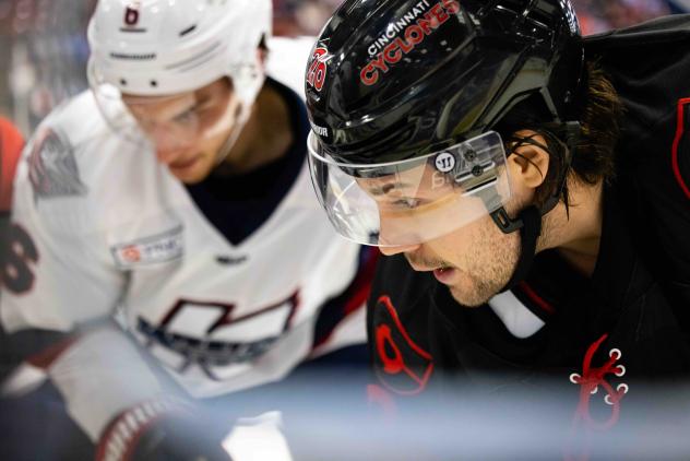 Kalamazoo Wings and Cincinnati Cyclones on game day