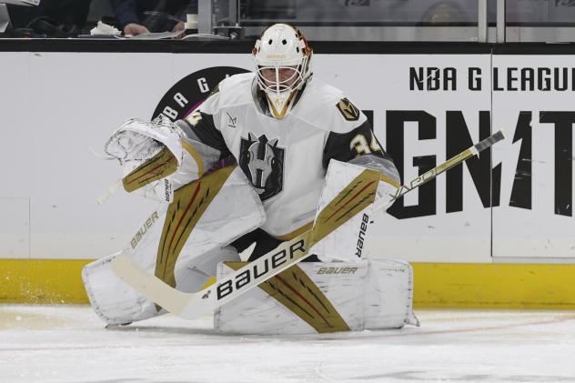 Henderson Silver Knights goaltender Michael Hutchinson