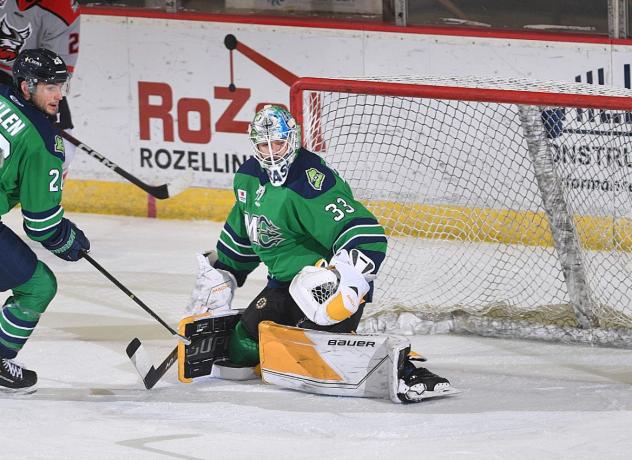 Maine Mariners goaltender François Brassard