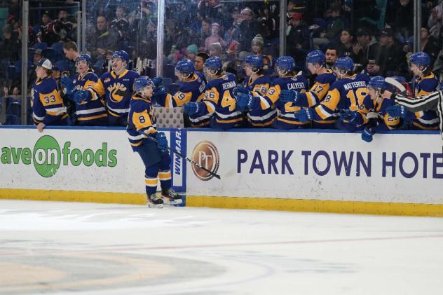 Saskatoon Blades Celebrate Win