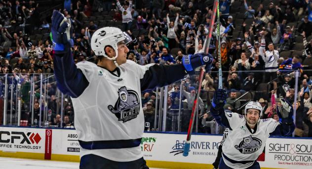 Jacksonville Icemen celebrate win
