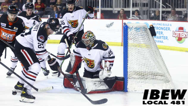 Indy Fuel's goalie Mitchell Weeks