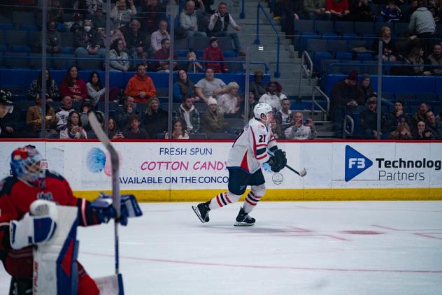 Springfield Thunderbirds' Jake Neighbours on game night