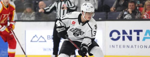 Ontario Reign's Alex Turcotte In Action