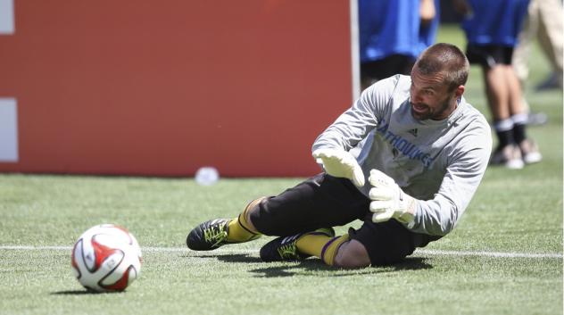 Jon Busch training with the San Jose Earthquakes