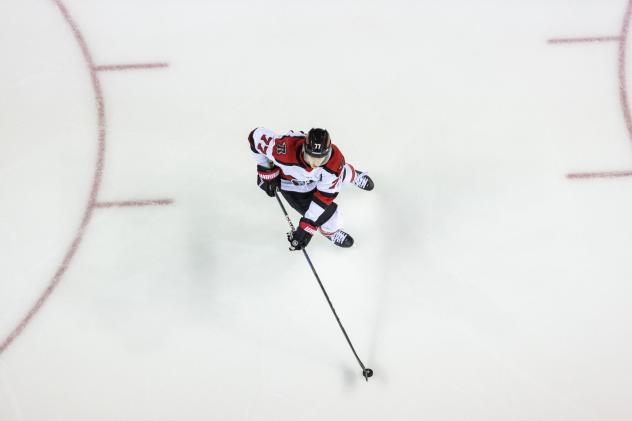 Rapid City Rush defenseman Simon Lavigne