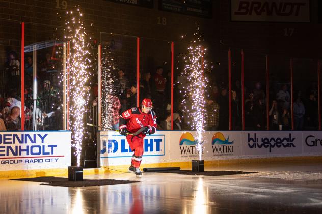 Rapid City Rush defenseman Rhett Rhinehart