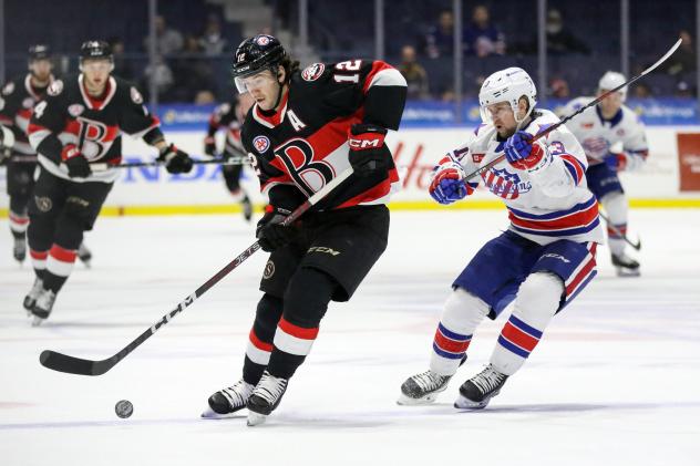 Belleville Senators' Cole Cassels in action