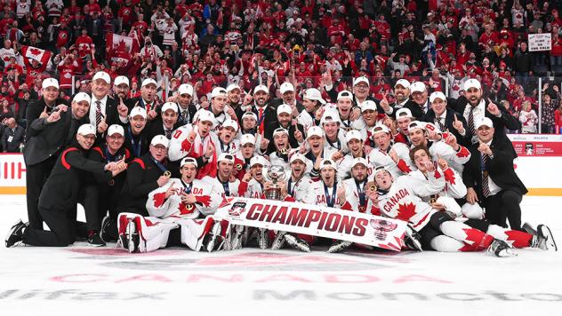 Team Canada celebrates win