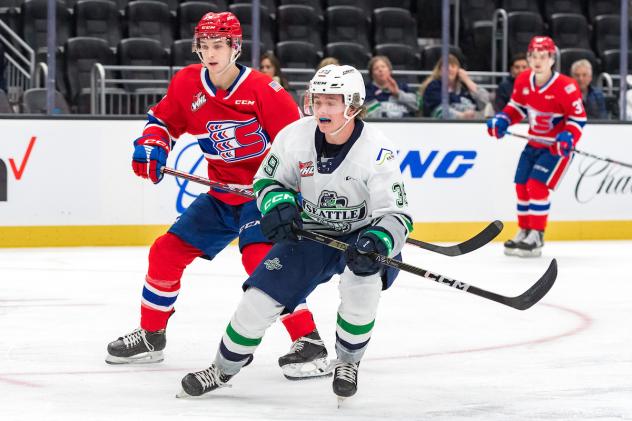 Forward Ty Hurley with the Seattle Thunderbirds