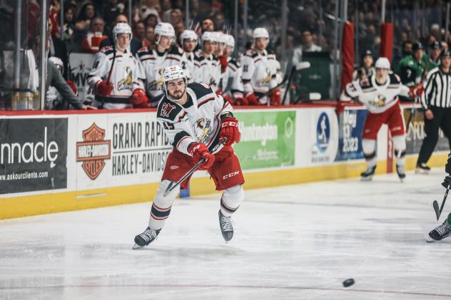 Grand Rapids Griffins' Seth Barton in action
