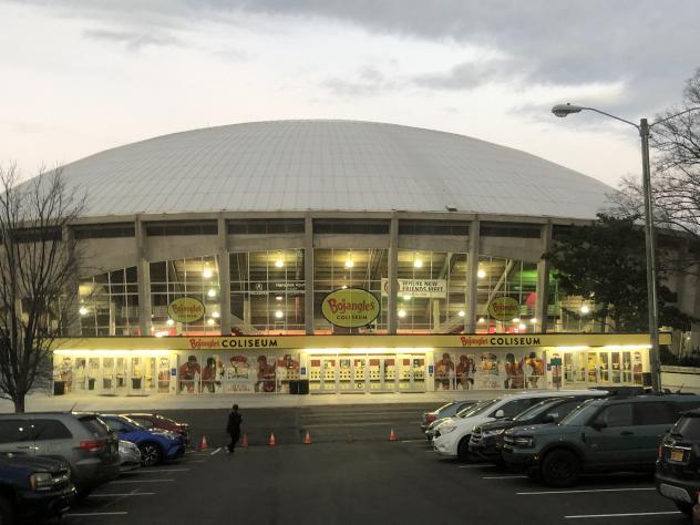 Bojangles Coliseum, home of the Charlotte Bootleggers