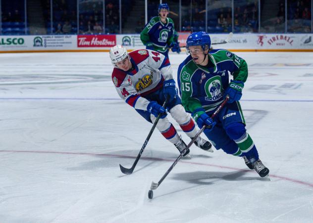 Forward Raphael Pelletier with the Swift Current Broncos