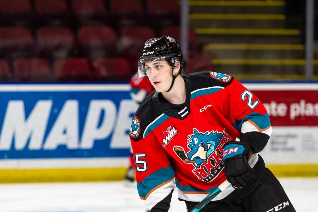 Defenseman Jackson Romeril with the Kelowna Rockets