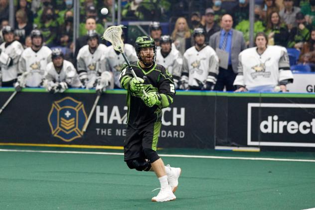 Josh Currier with the Saskatchewan Rush