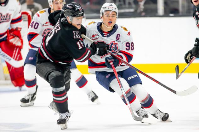 Connor Bedard of the Regina Pats vs. the Red Deer Rebels