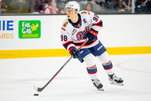 Connor Bedard of the Regina Pats vs. the Red Deer Rebels