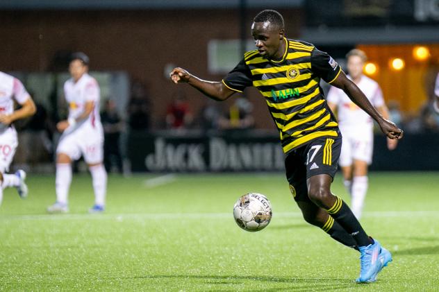 Pittsburgh Riverhounds SC forward Edward Kizza