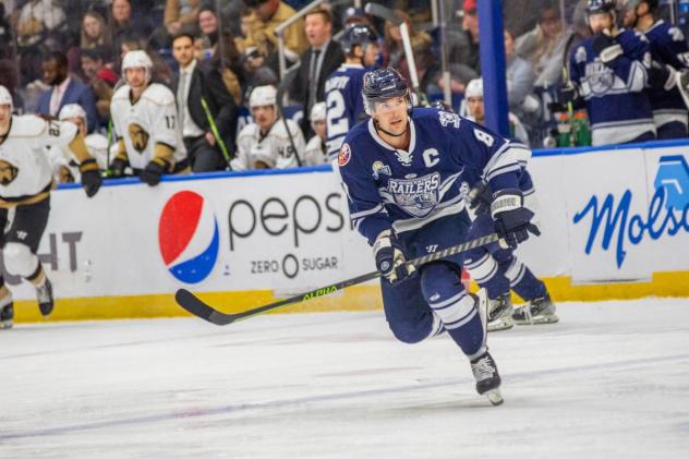 Worcester Railers' Anthony Repaci in action