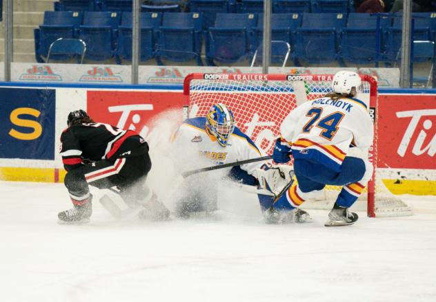 Saskatoon Blades' Tanner Molendyk in action