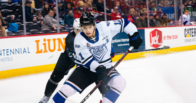Victoria Royals' Matthew Hodson in action