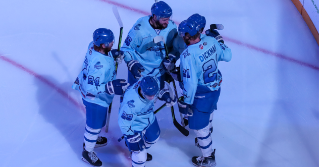 Wichita Thunder celebrate win