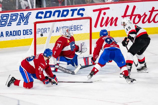 Laval Rocket battle the Belleville Senators