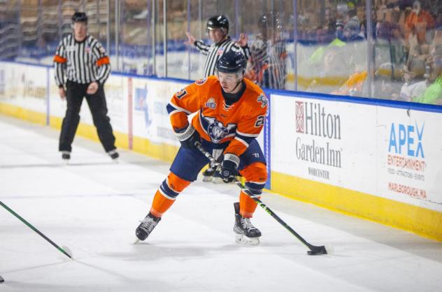 Worcester Railers' Collin Adams in action