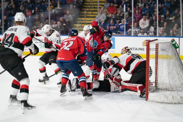 Springfield Thunderbirds battle the Belleville Senators