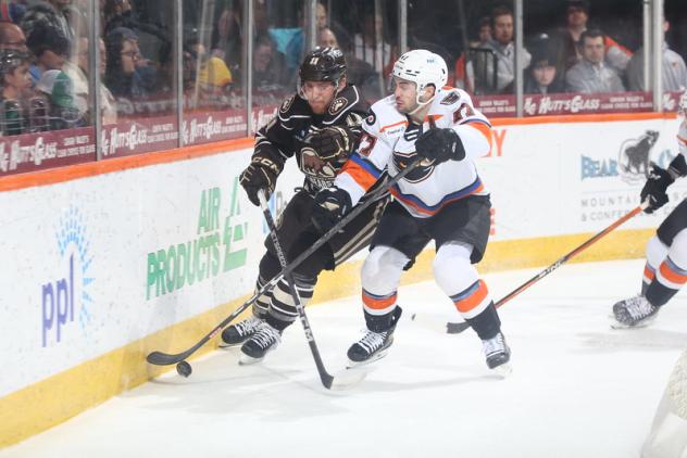 Lehigh Valley Phantoms' Adam Johnson in action