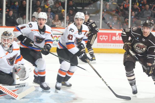 Lehigh Valley Phantoms' Adam Johnson on the ice