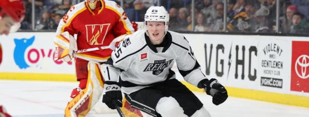 Ontario Reign's Samuel Helenius in action