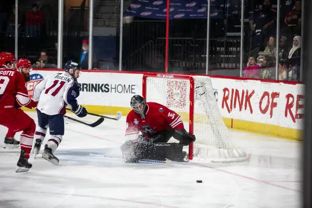 Allen Americans' Chase Perry in action