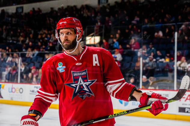 Allen Americans forward Colton Hargrove