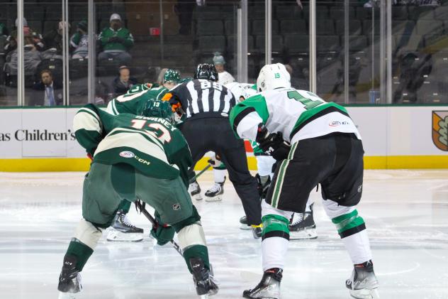 Texas Stars and Iowa Wild on game night