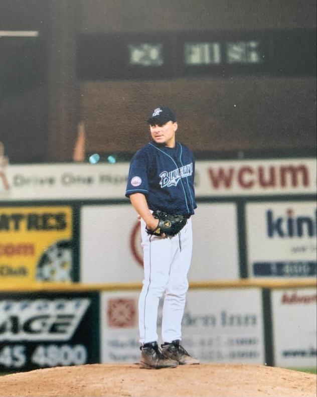 Bridgeport Bluefish pitcher Mike Guilfoyle