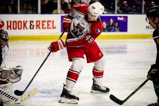 Allen Americans' Zachary Massicotte in action