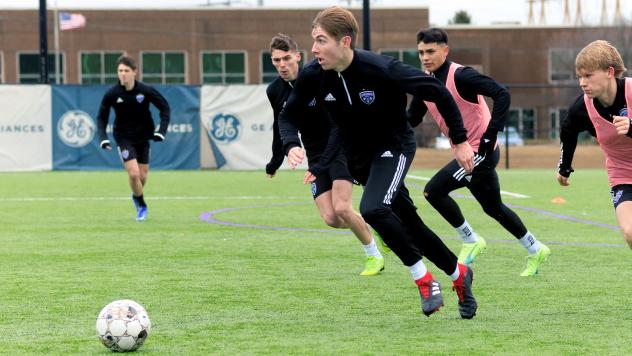 Louisville City FC forward Wilson Harris in action