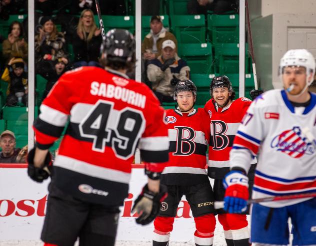 Belleville Senators' Scott Sabourin on game night
