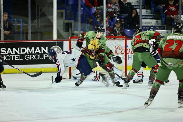 Vancouver Giants battle the Tri City Americans