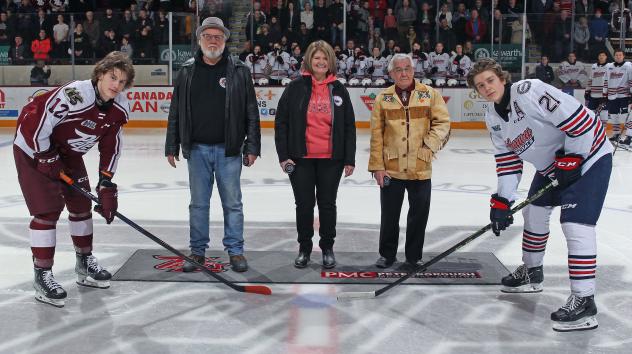 Peterborough Petes' Sam McCue and Oshawa Generals' Calum Ritchie on Indigenous Heritage Night