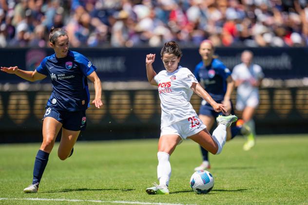 Washington Spirit's Midfielder Marissa Sheva in action