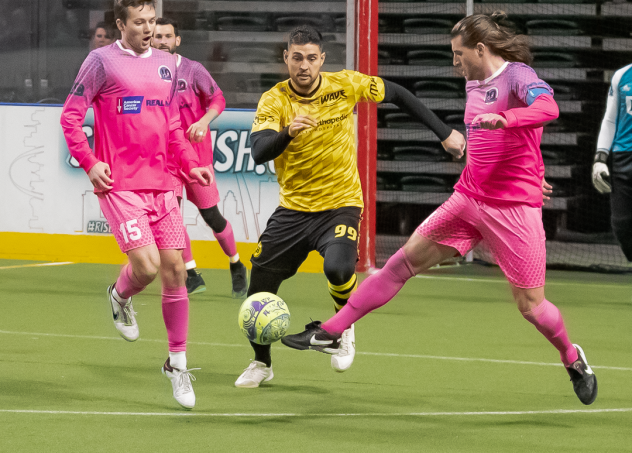 Milwaukee Wave's Andre Hayne takes on the St. Louis Ambush