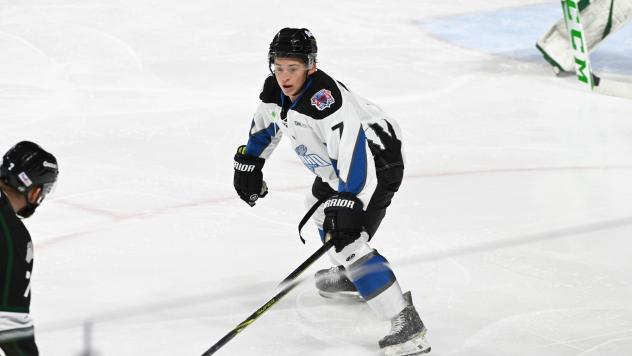Defenseman Owen Headrick with the Idaho Steelheads