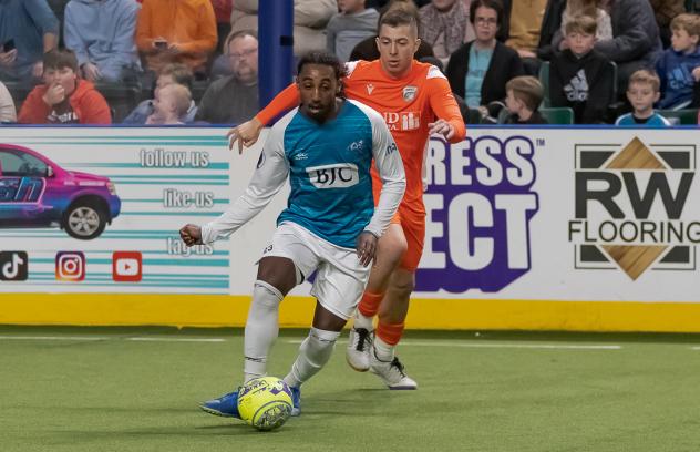 St. Louis Ambush's Marcel Berry and Florida Tropics' Breno Oliveira on game night
